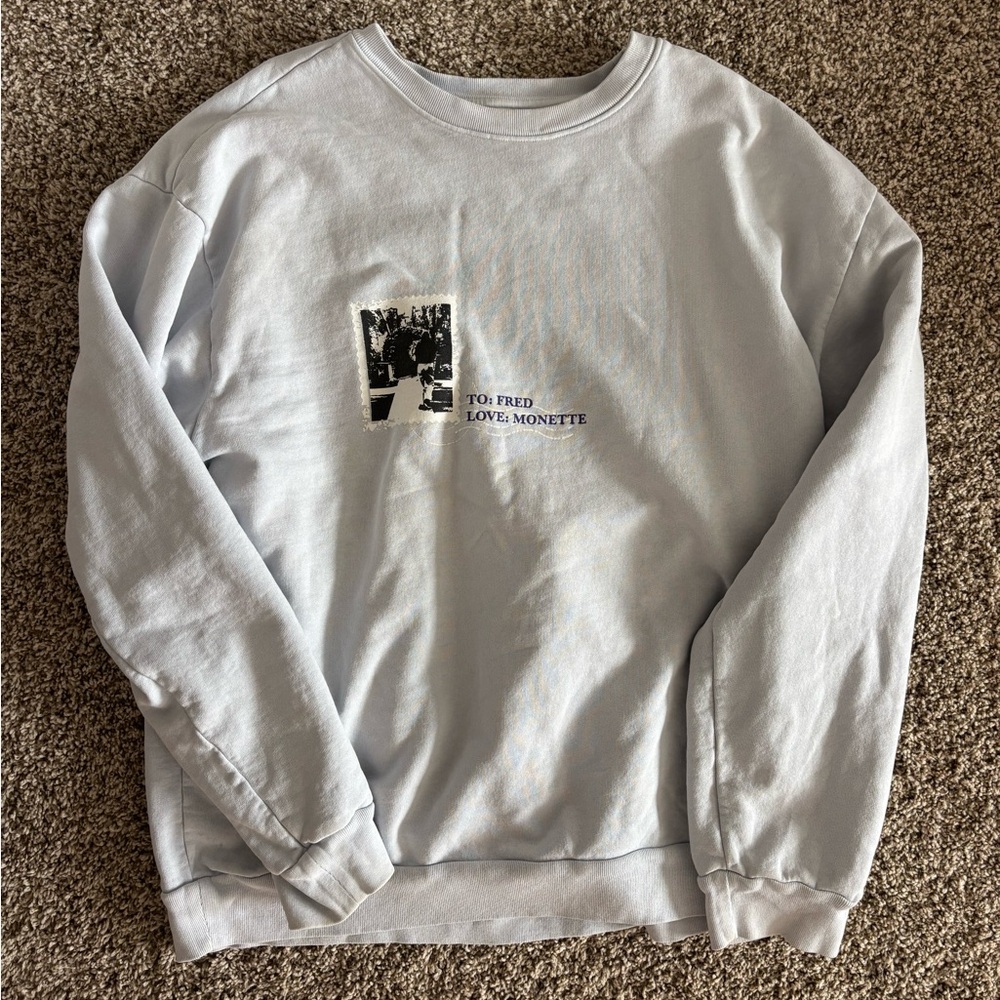 Boys Lie Light Gray Graphic Sweatshirt